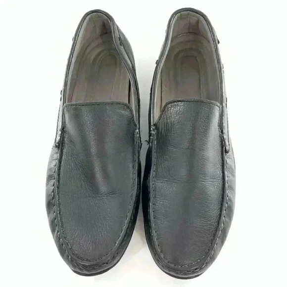Cole Haan mens flats size 11.5 black leather grand OS driving loafers main image 13